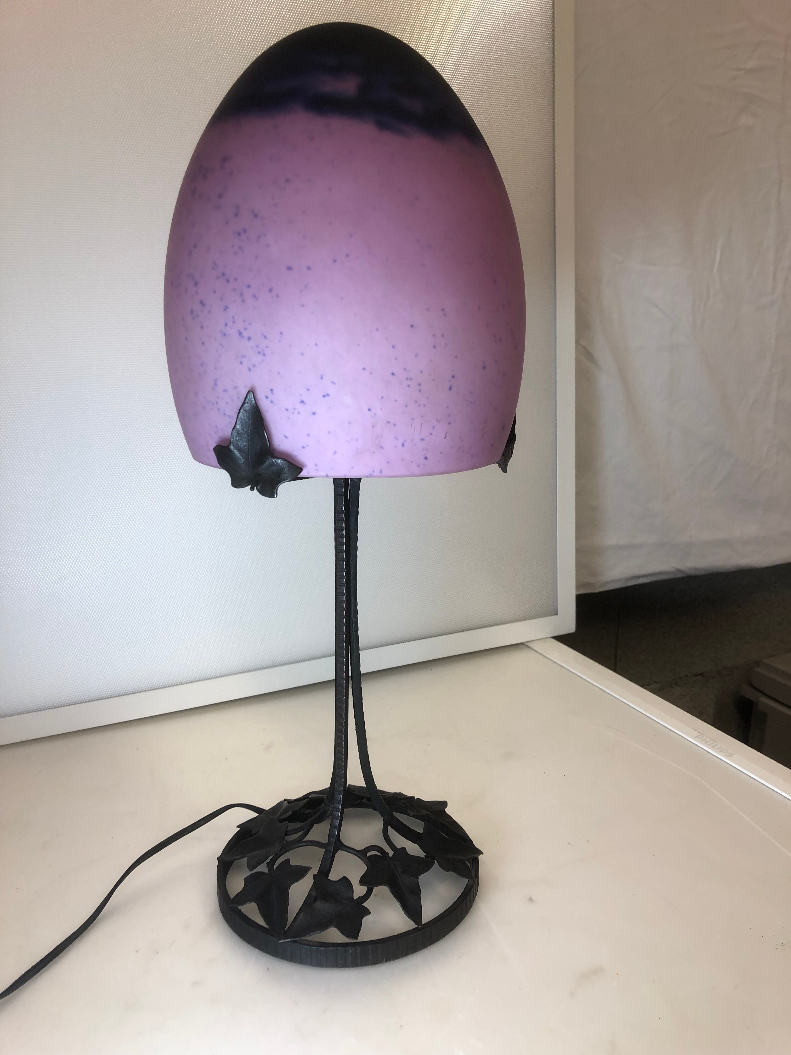 Art deco mushroom lamp
