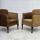 1960s, Danish armchair, furniture velour, ash wood.