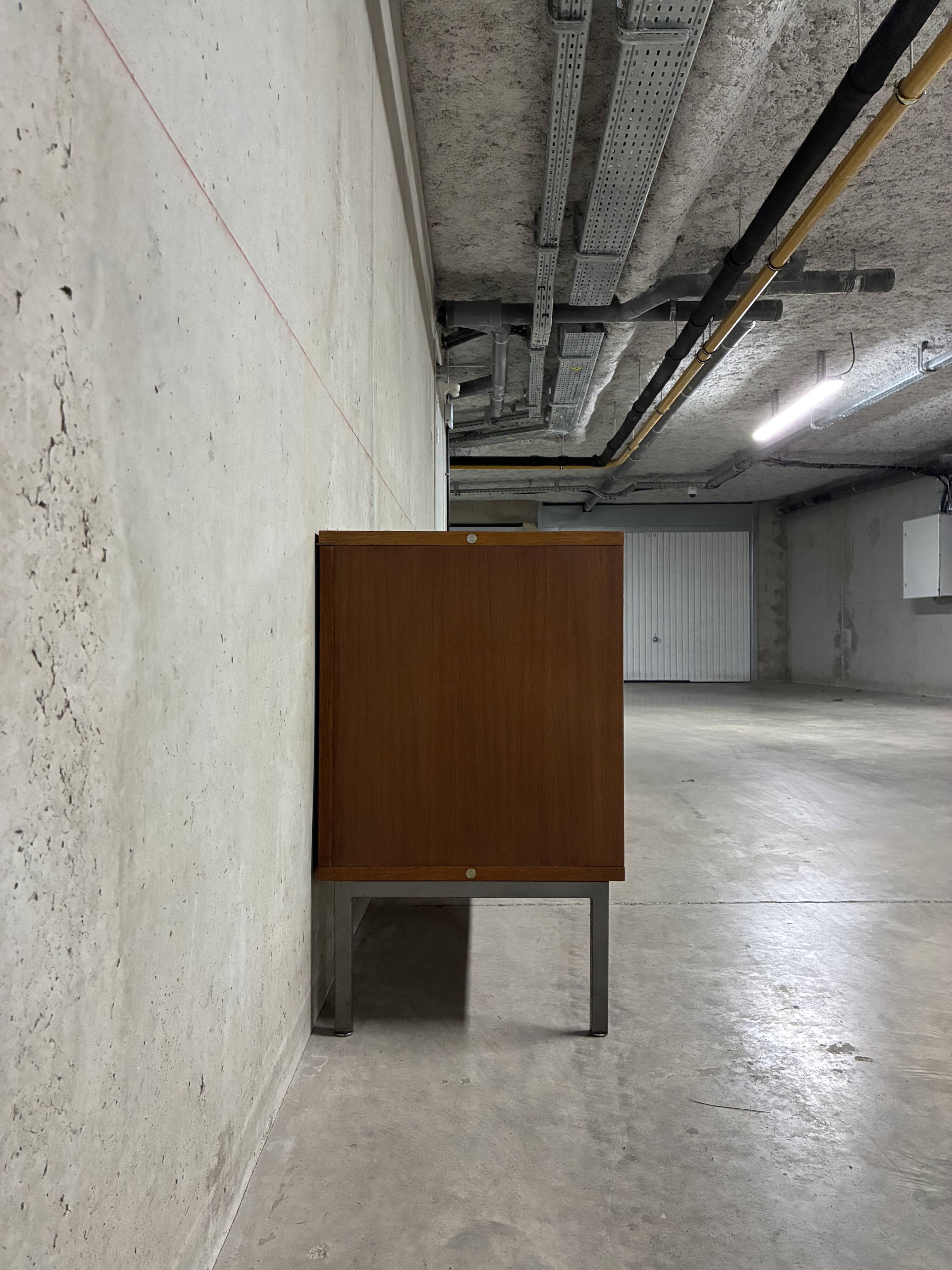 Modernist teak enfilade Louis Paolozzi vintage Monopoly from the 1960s.