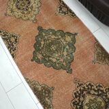 Red & Brown Turkish Handmade Rug sku 2214