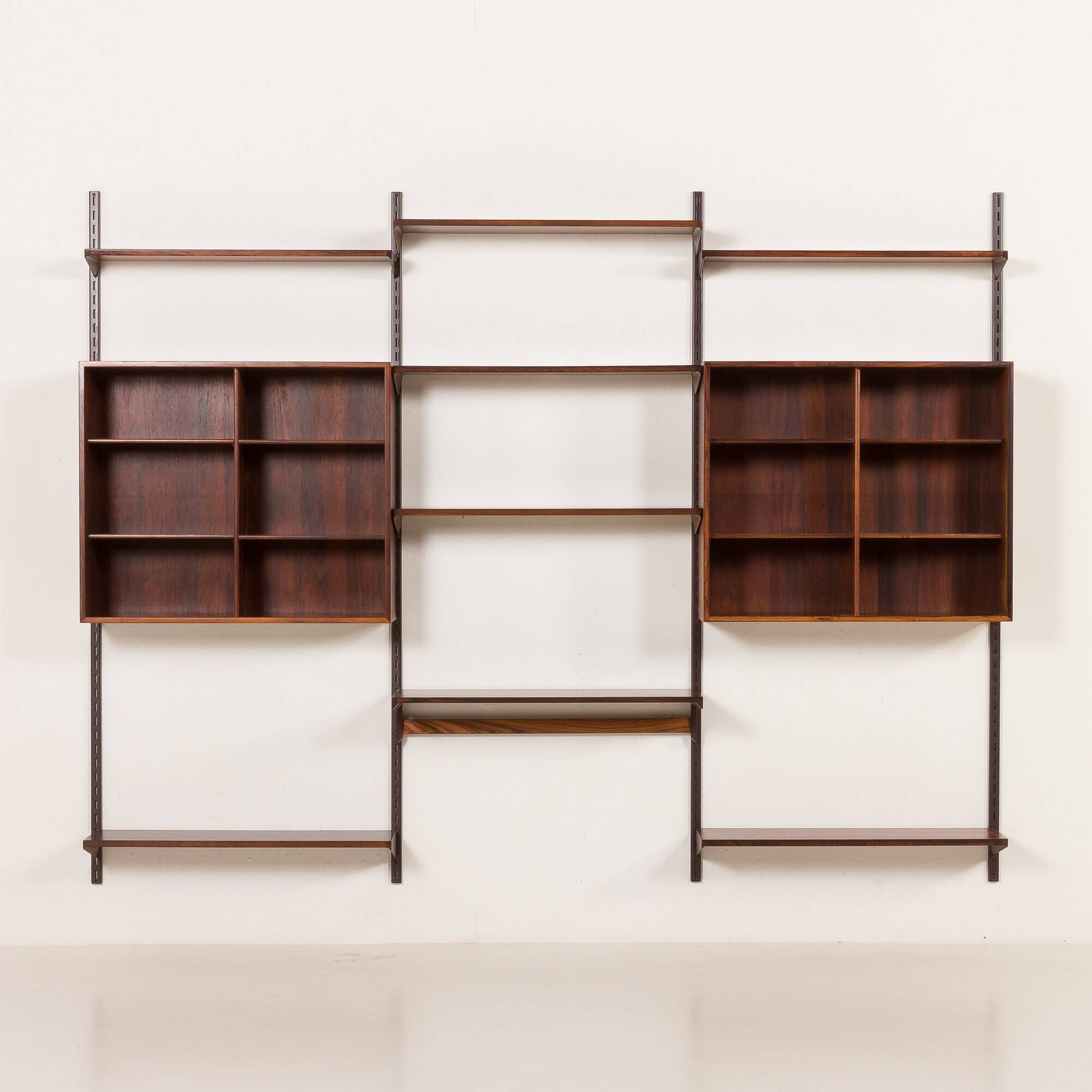 Kai Kristiansen rosewood wall unit for FM Mobler, Denmark, 1960s