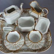 Antique Paris porcelain tête-à-tête coffee service. Very good condition S988