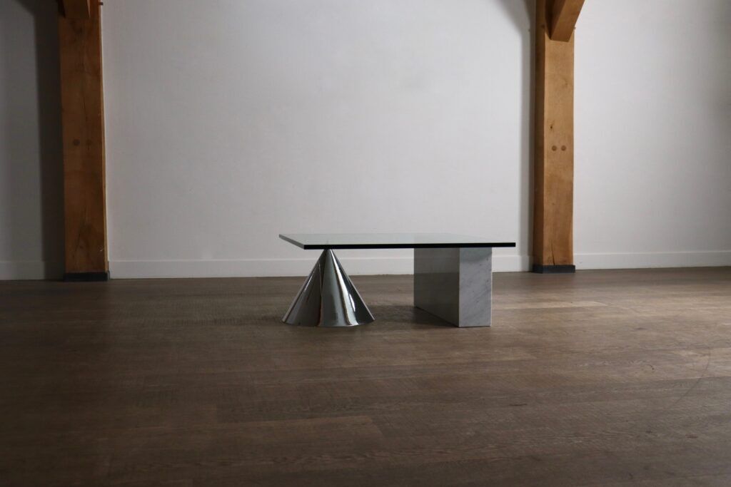Lella and Massimo Vignelli Kono coffee table for Casigliani, Italy, circa 1984