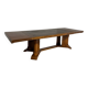 Antique Art Deco walnut and burl wood table, 1930s, France, with extensions