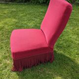 Fauteuil boudoir en velours
