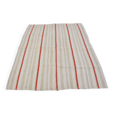 Tapis Kilim en chanvre tissé à la main vintage sku 3670