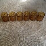 Lot of 6 vintage glasses