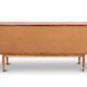 Teak sideboard, with four drawers and two doors. 20th century.