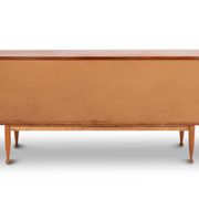 Teak sideboard, with four drawers and two doors. 20th century.