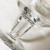 Verres apéritifs anciens en cristal gravé