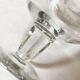Antique engraved crystal aperitif glasses