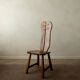 Brutalist Oak Dining Chairs Sculptural Backs by De Puydt, 1960s, Set of 4