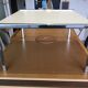 Vintage 80s chrome coffee table