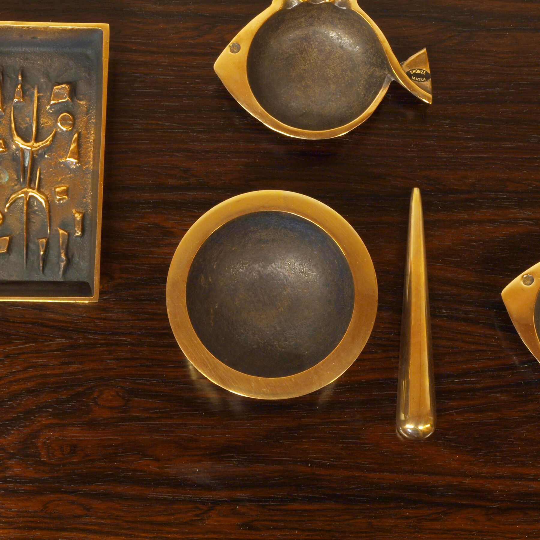 Jacques Lauterbach's bronze pestle ashtray, 1960s
