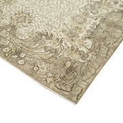 Handmade antique oriental beige rug 170 cm x 280 cm