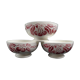 Lot of 3 bowls in Digoin faience 1940