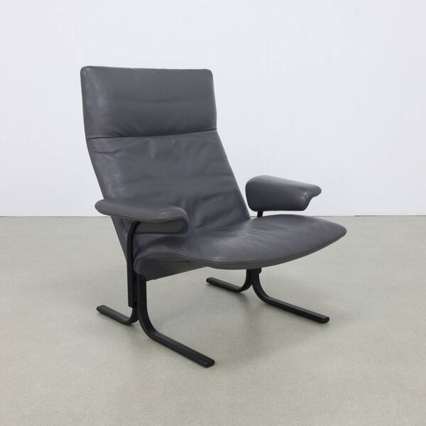 Fauteuil lounge vintage en cuir DS 2030 De Sede, années 1980