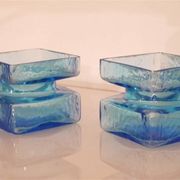 Paire de vases en verre de Helena Tynell