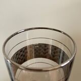 4 glasses with orangeade silver décor