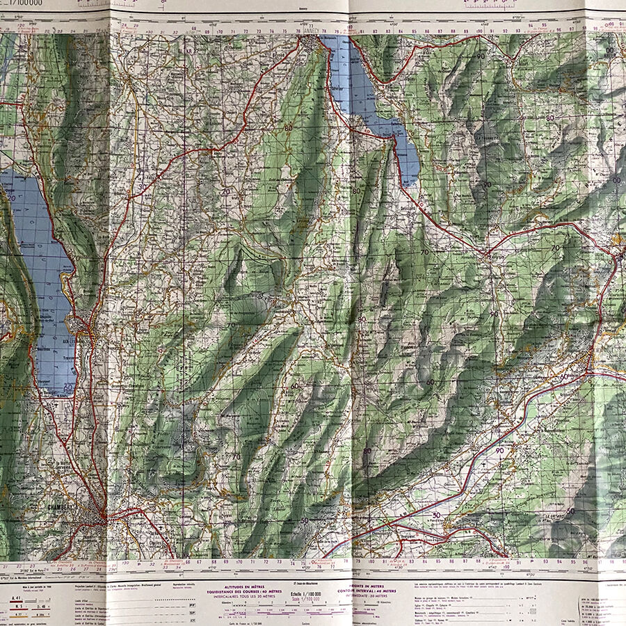 Map Chambery 1969