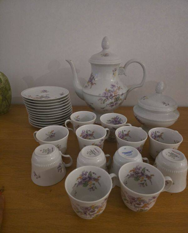 Radegonde Limoges porcelain coffee service