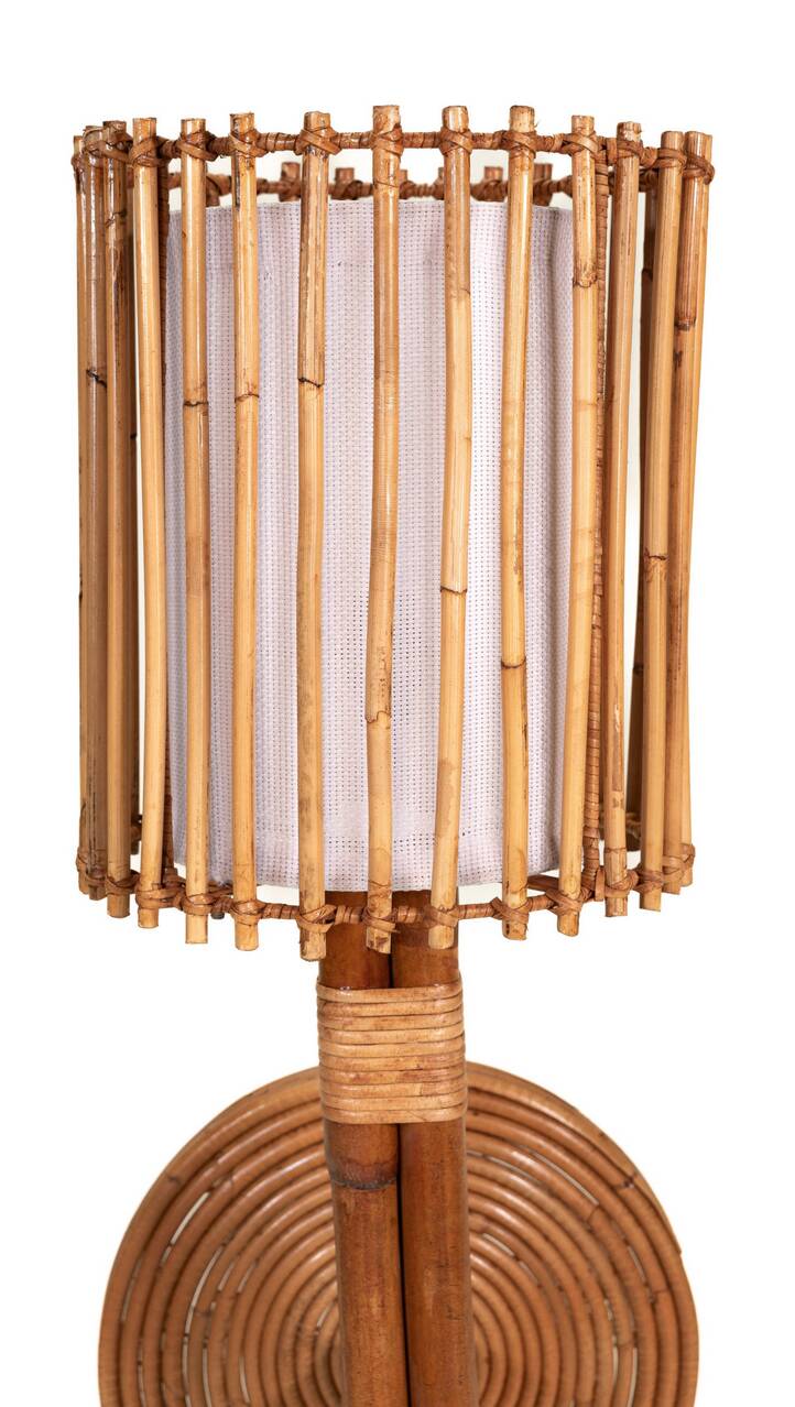 Pair of bamboo wall sconces