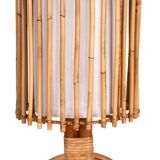 Pair of bamboo wall sconces