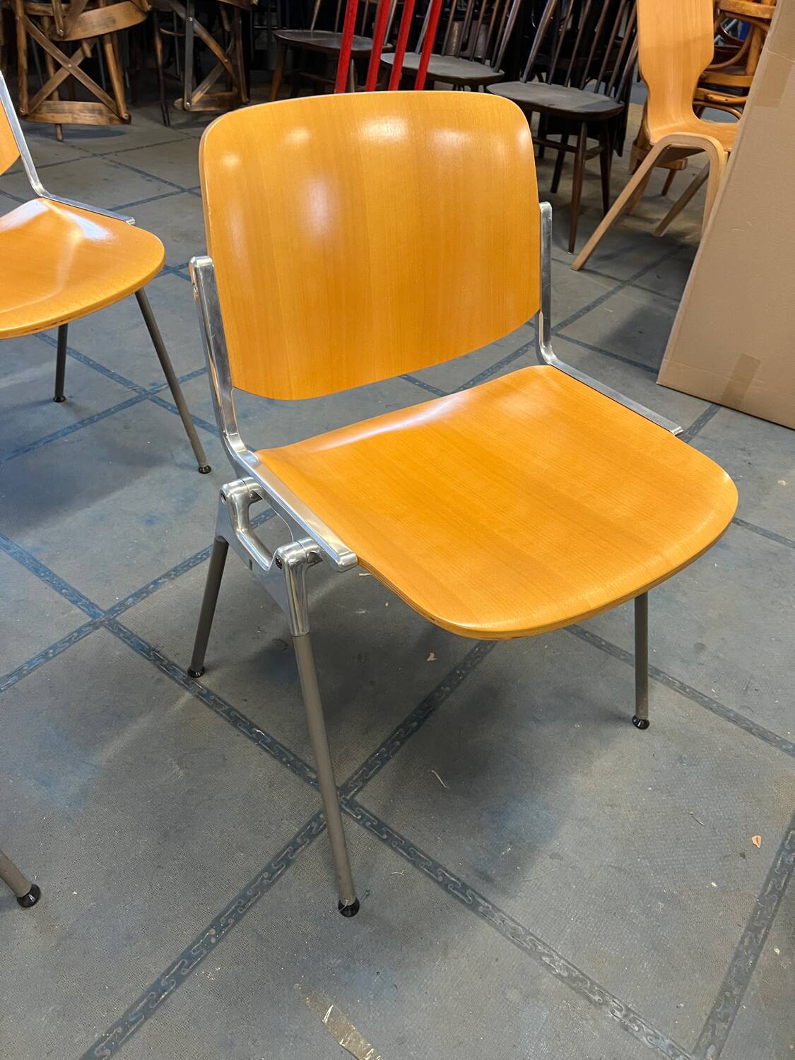 Set of 4 G. PIRRETTI chairs for CASTELLI
