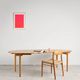 Table ronde extensible en chêne par Hans J. Wegner, Danemark, années 70