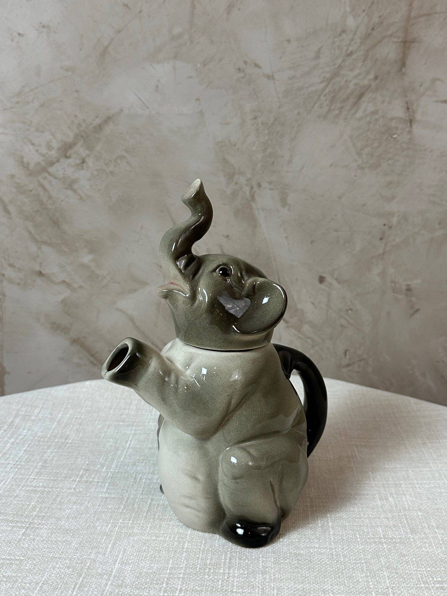 Porcelain elephant teapot