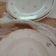 A lot of old white and gold porcelain plates T de F.