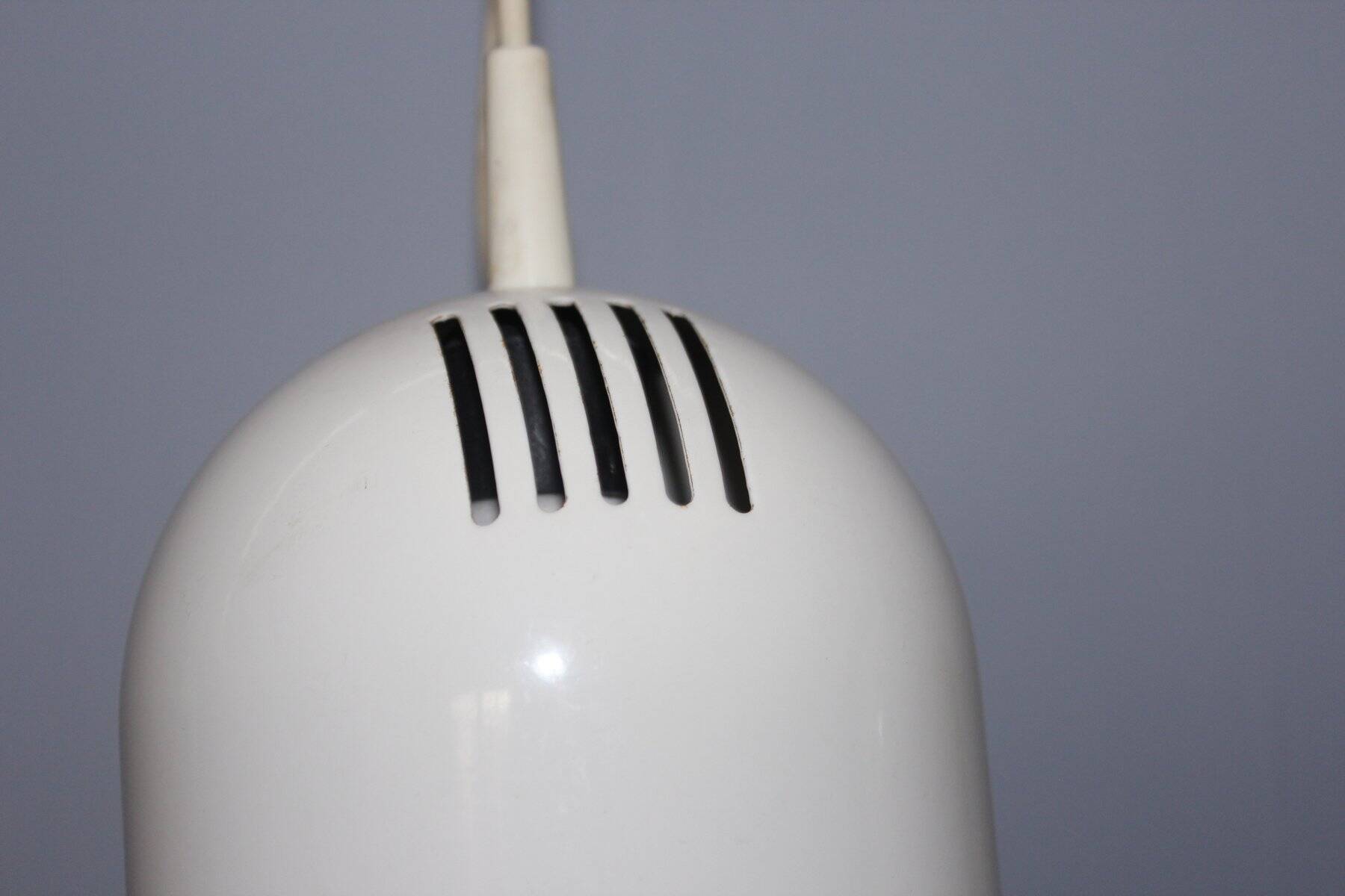 White Ceiling Lights, 1970s, Set of 2