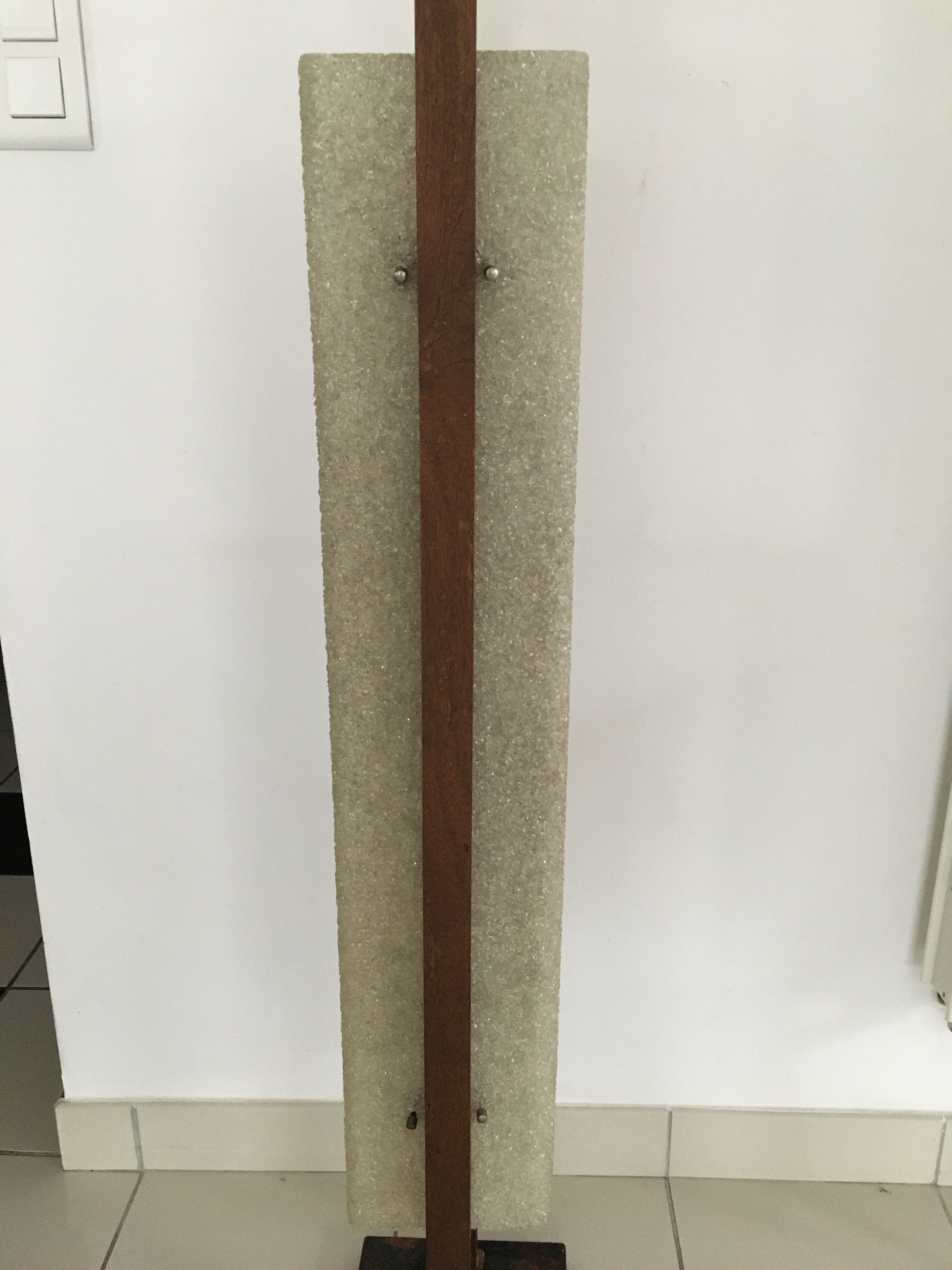 Granite perspex totem lamp