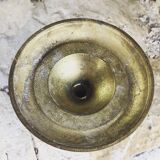 Solid brass gilded candlestick