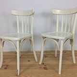 White Luterna vintage bistro chairs