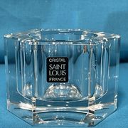 Pair of crystal candle holders saint-louis original box