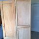Parisian wardrobe 2 door boarding dormitory wardrobe lingère raw wood