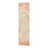 2'7"x10'6" ft Turkish Runner Rug, Ethnic Long Rug