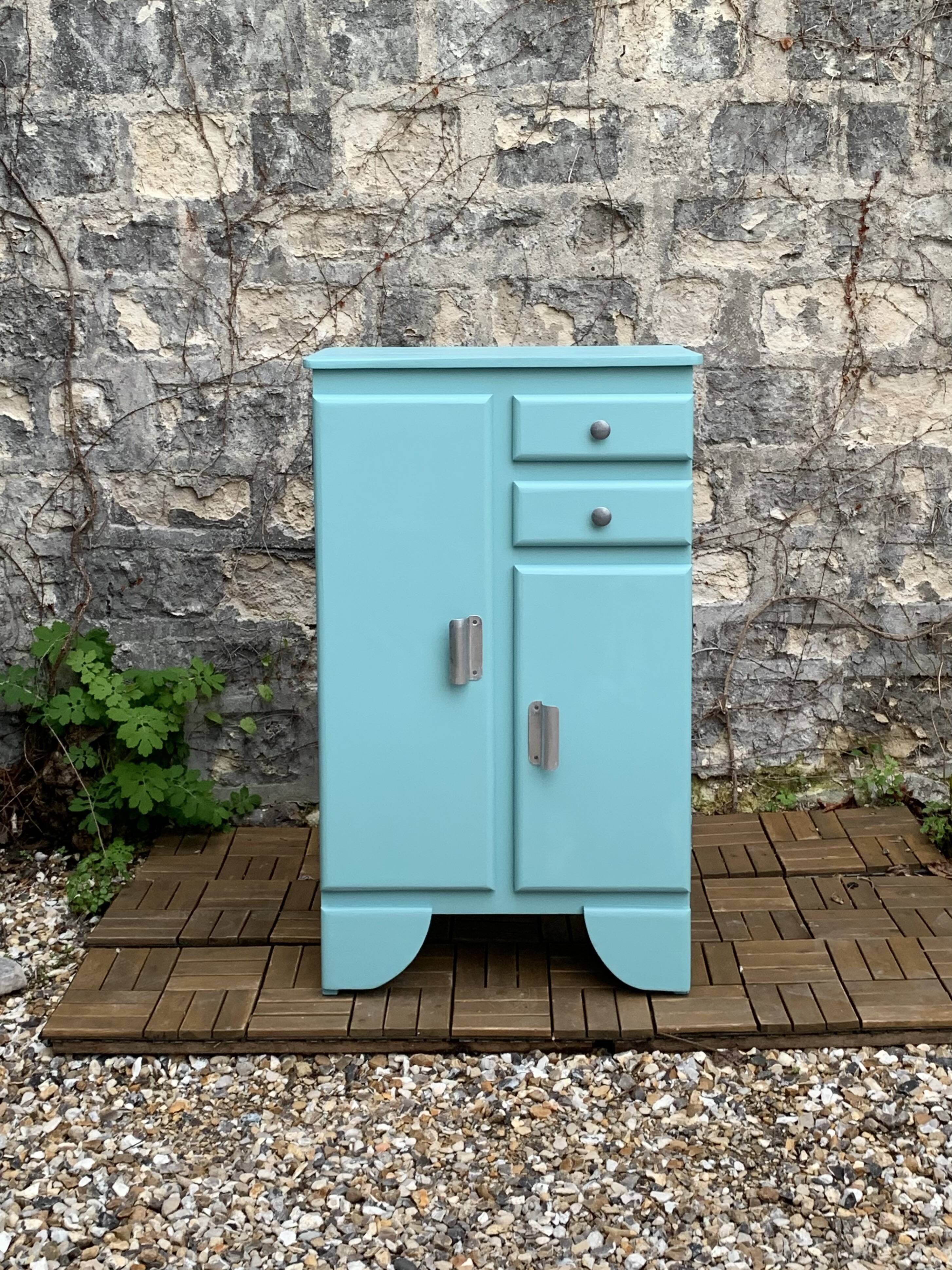 Mado turquoise sideboard vintage 1950