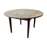Round folding table