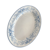 Plat ovale en terre de fer Boch Frères  modèle Rubis