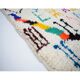 Colorful Berber carpet handmade 254 x 145 cm