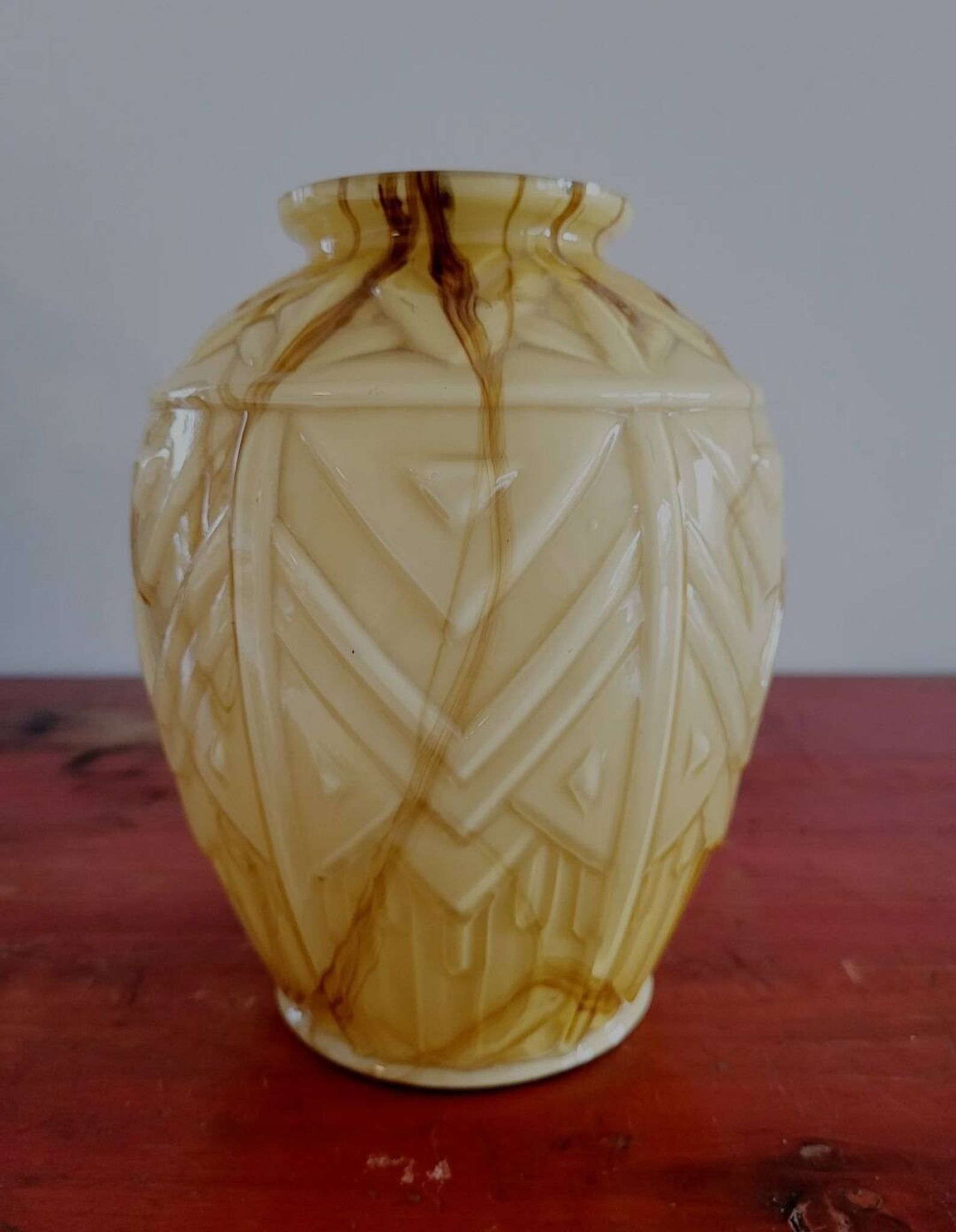 Vases en glaçure opaline Art déco Verreries de Scailmont Henri Heemskerk België