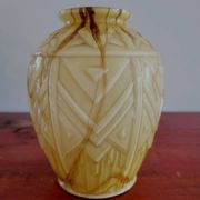Vases en glaçure opaline Art déco Verreries de Scailmont Henri Heemskerk België