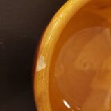 3 two-tone stoneware bowls with handles