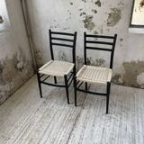 Black Italian rope chairs