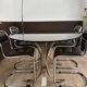 Set of 4 vintage 1970s chrome chairs – Rinaldi style
