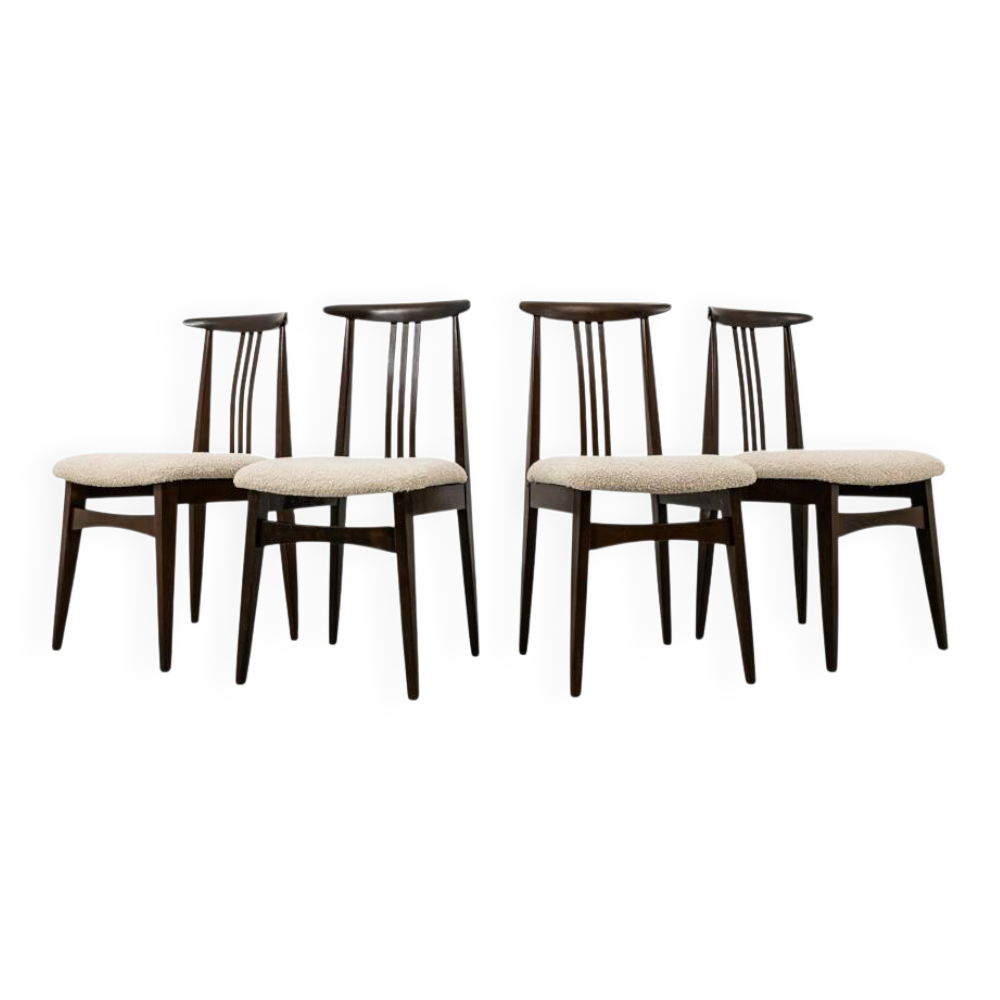 Vintage Dining Chairs Designed By M. Zieliński, 1960's, Set Of 4