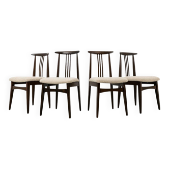Vintage Dining Chairs Designed By M. Zieliński, 1960's, Set Of 4
