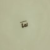 Plate with red blood decorations